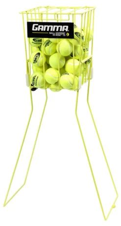 Gamma Hi Rise 75 With Wheels Ball Basket -Racket Pro Shop gamma hi rise 75 with wheels ball basket yellow 86347 09482.1706549722