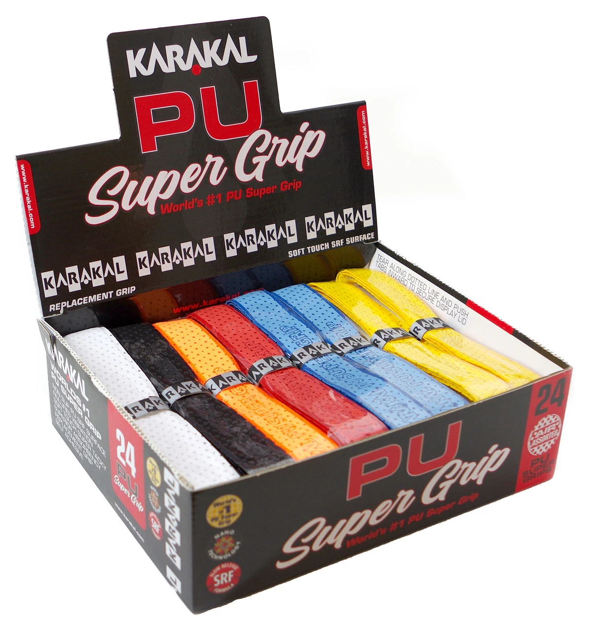 Karakal PU Air Universal Replacement Grip 24 Pack 3 Karakal PU Air Universal Replacement Grip 24 Pack