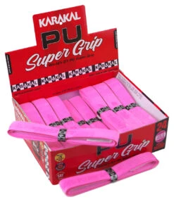 Karakal PU Super Grip Universal Replacement Grip 24 Pack -Racket Pro Shop karakal pu super grip universal replacement grip 24 pack pink 48546 09029.1698769683