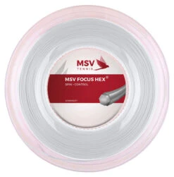 MSV Focus-Hex 16 1.27mm 200M Reel -Racket Pro Shop msv focus hex 16 1 27mm 200m reel white 40369 79703.1698771516