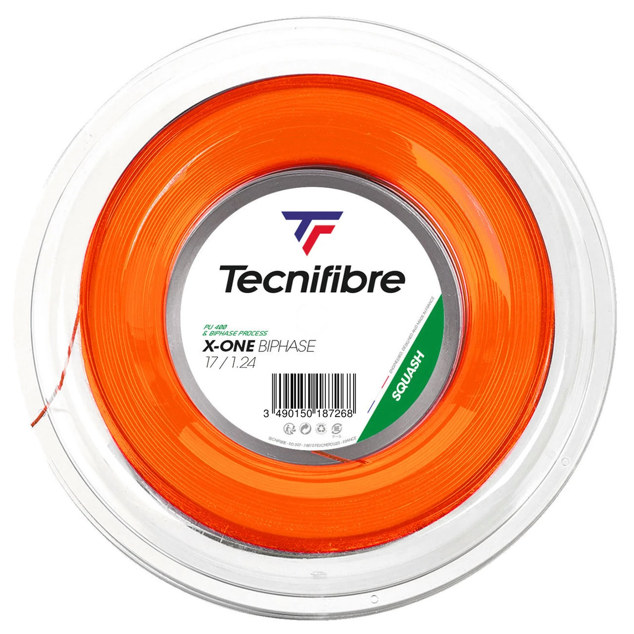 Tecnifibre X-One Biphase 17 1.24mm Squash 200M Reel 3 Tecnifibre X-One Biphase 17 1.24mm Squash 200M Reel