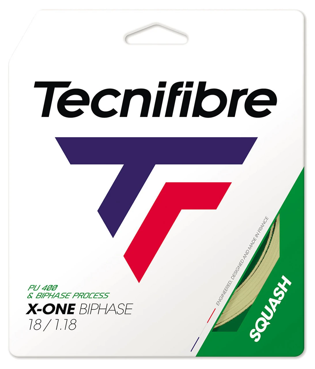 Tecnifibre X-One Biphase 18 1.18mm Squash Set 4 Tecnifibre X-One Biphase 18 1.18mm Squash Set - Image 2