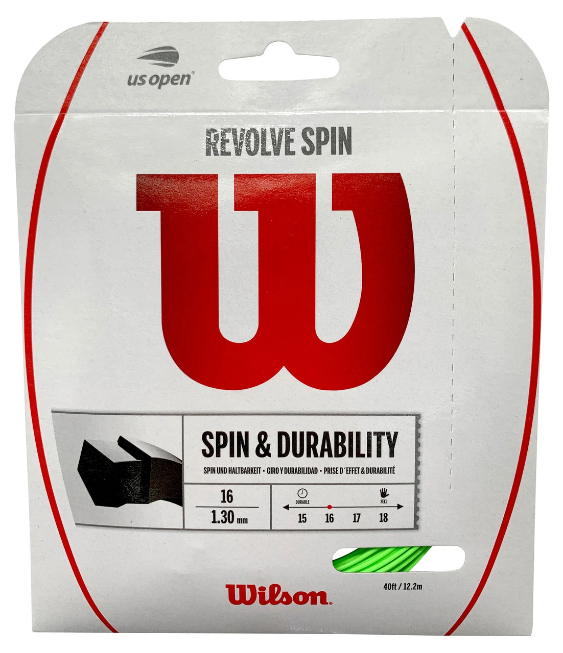 Wilson Revolve Spin 16 1.30mm Set 4 Wilson Revolve Spin 16 1.30mm Set - Image 2