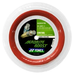Yonex Aerobite Boost 0.72-0.61mm Badminton Hybrid 200M Reel -Racket Pro Shop yonex aerobite boost 0 72 0 61mm badminton hybrid 200m reel red front 98676 17694.1698772299