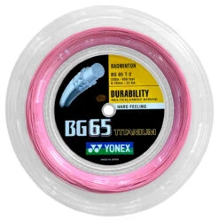 Yonex BG65Ti 0.70mm Badminton 200M Reel -Racket Pro Shop yonex bg65ti 0 70mm badminton 200m reel pink 64207 23979.1698769575