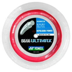 Yonex BG66 Ultimax 0.65mm Badminton 200M Reel -Racket Pro Shop yonex bg66 ultimax 0 65mm badminton 200m reel red 94067 90221.1698770318