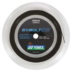 Yonex Exbolt 65 0.65mm Badminton 200M Reel -Racket Pro Shop yonex exbolt 65 0 65mm badminton 200m reel black 76624 95697.1698773268